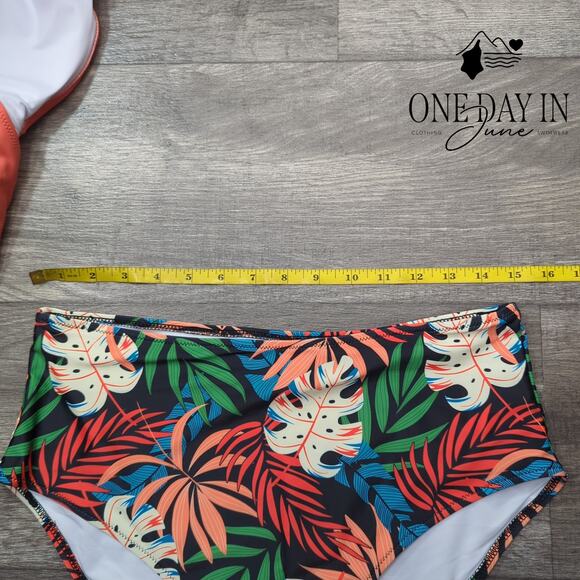 Suuksess Halter Cross Front Tankini Swimsuit Size L - Picture 4 of 6